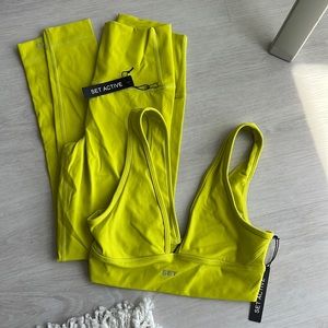 Set Active Limeade Sportbody set top and bottom size Xs